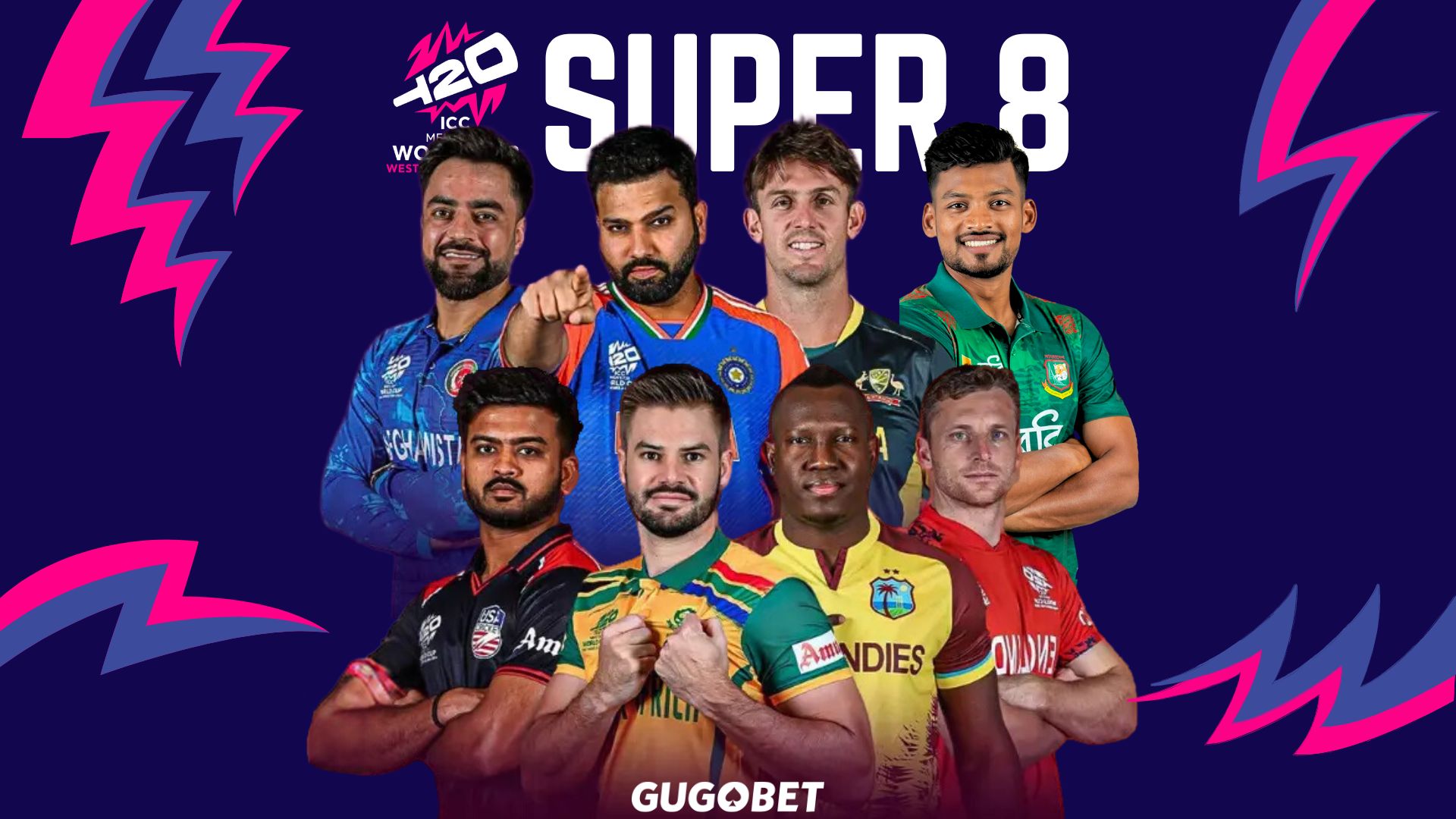 T20 World Cup 2024 Super 8s Qualifiied Team’s Captain