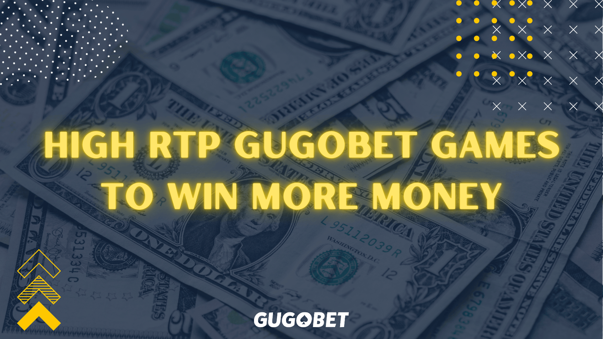 Promotional image of high RTP games in GUGOBET that can make more money