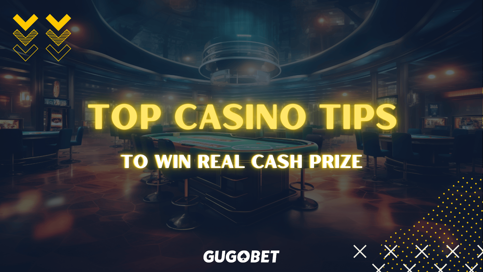 Promotional image of the top casino tips to win real cash prizes